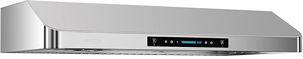 A front view of the IKTCH-IKC01 under cabinet range hood for out Top 5 Best Under Cabinet Range Hoods of 2023 listicle