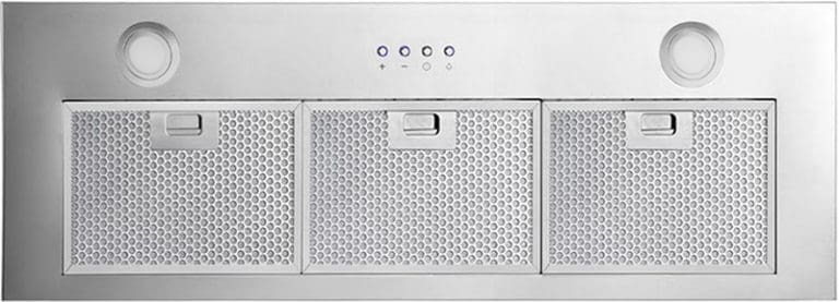 A bottom view of the Ancona Inserta Plus 36 Range Hood Insert for our Top 3 Best 36 Range Hood Insert of 2021 listicle.