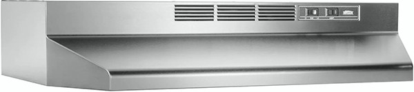 A front view of the Broan-NuTone 413004 and 403004 (30") Under Cabinet range hood for our The Top 5 Best Under Cabinet Range Hoods of 2022 listicle.