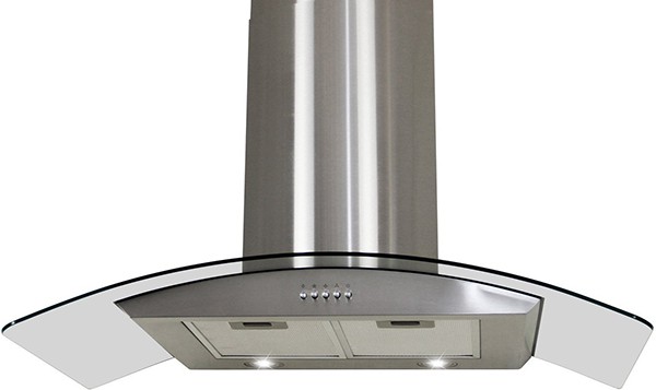 A front view of the KOBE RAX2130SQB-1 Brillia (30") wall mount range hood for our Top 5 Wall Mount Chimney Range Hoods of 2021 listicle.