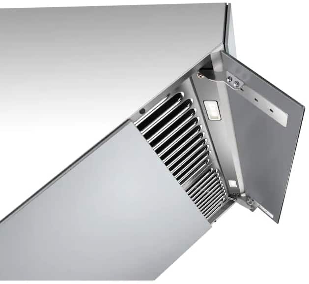 A side view of the FOTILE JQG7501.G (30") Under Cabinet range hood for our The Top 5 Best Under Cabinet Range Hoods of 2022 listicle.