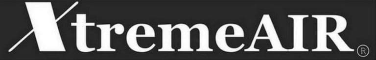 XtremeAIR logo - black background and white font